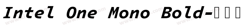 Intel One Mono Bold字体转换